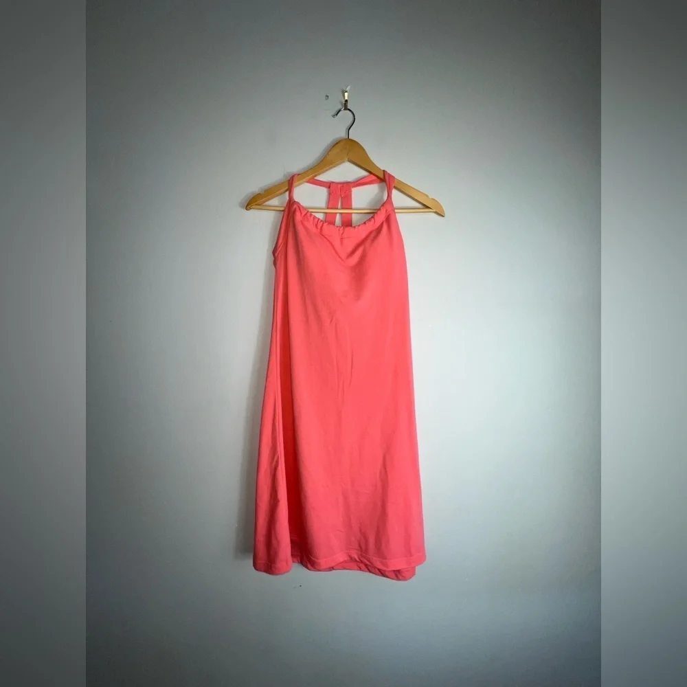 PrAna Quinn halter dress women’s pink coral size small 617 - Picture 3 of 5